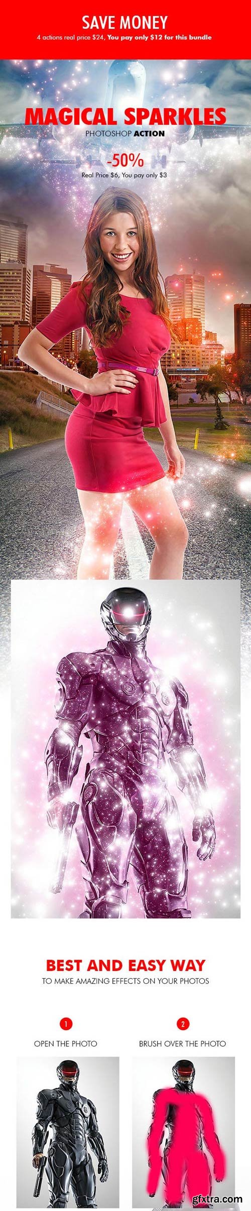 GraphicRiver - Pro Bundle - 4in1 Photoshop Actions Bundle V.1 - 18503121