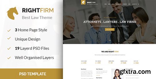 ThemeForest - RIGHTFIRM - Law &amp; Business PSD Template 15678533