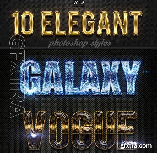 GraphicRiver - 10 Elegant Photoshop Styles Vol 5 16185501