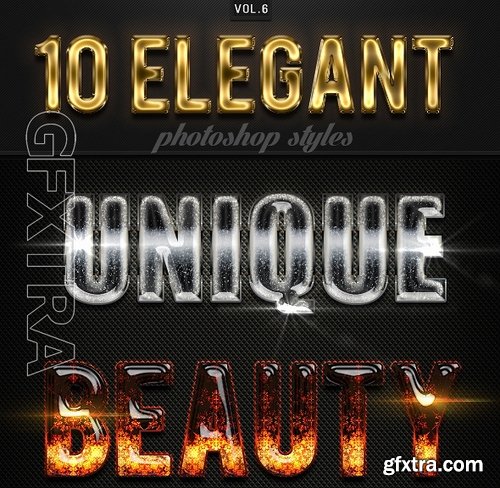 GraphicRiver - 10 Elegant Photoshop Styles Vol 6 16537212