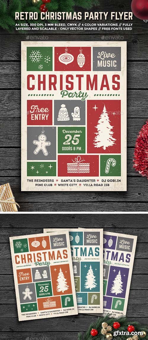 GR - Retro Christmas Party Flyer 13723015 GR - Retro Christmas Party Flyer 13723015