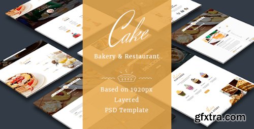 ThemeForest - Cake - Easy &amp; Slight Bakery PSD Template 15023996