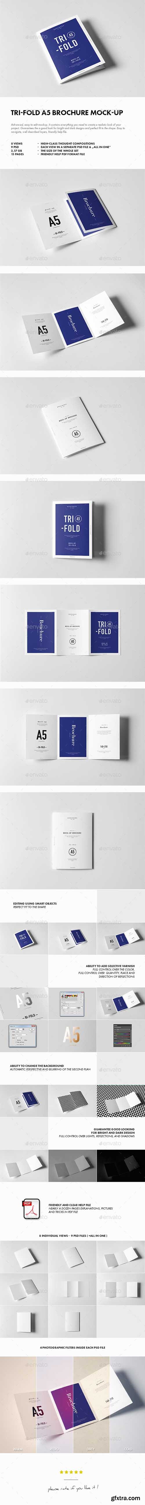 GR - Tri-Fold A5 Brochure Mock-up 17976483