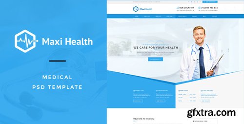 ThemeForest - Maxi Health : Medical &amp; Health PSD Template 13220612