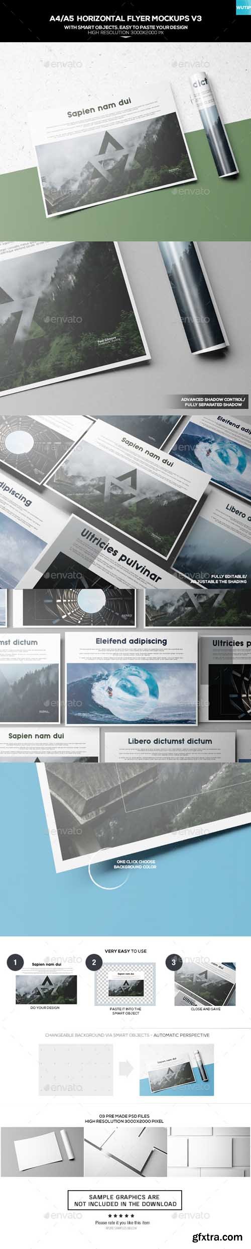 GR - A4/A5 Horizontal Flyer Mockups V3 17512393 GR - A4/A5 Horizontal Flyer Mockups V3 17512393