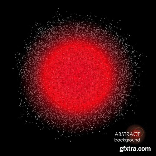 Collection sphere explosion flash lighting effect globe constellation vector image 25 EPS