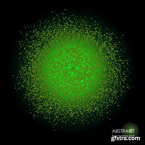 Collection sphere explosion flash lighting effect globe constellation vector image 25 EPS