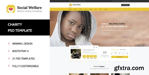 ThemeForest - Social Welfare - Charity &amp; Non-Profit PSD Template 11305059