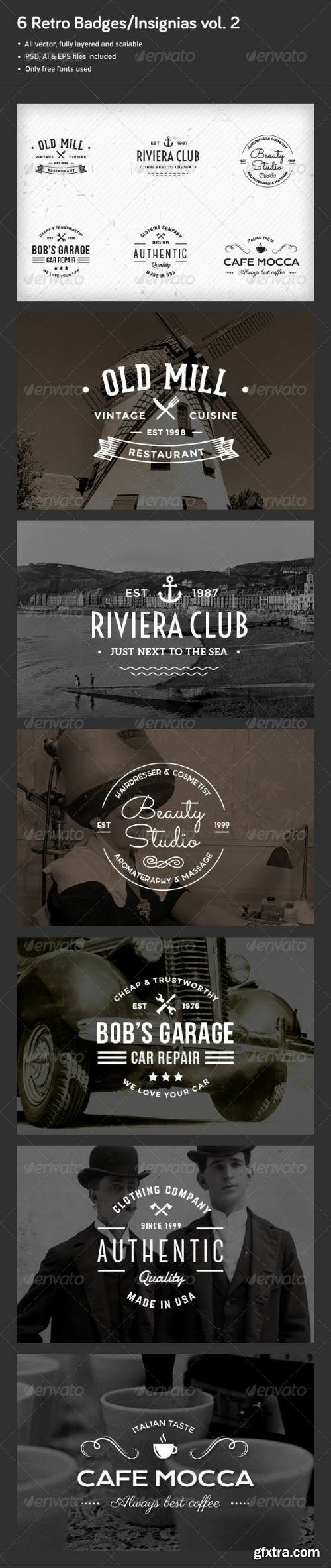 GR - 6 Retro Badges/Insignias Vol. 2 6591336