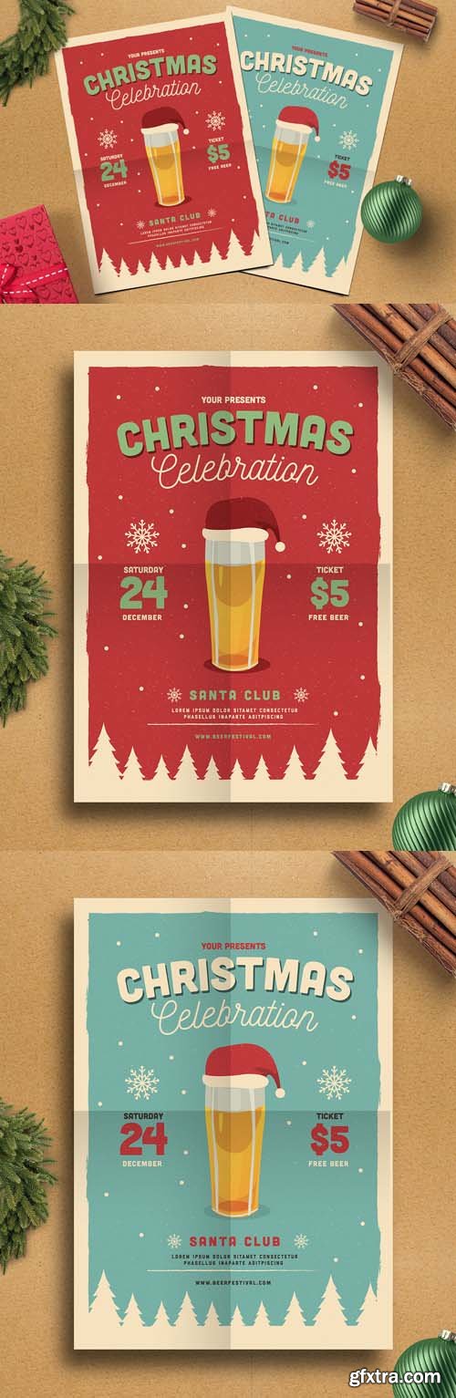 Christmas Beer Party Flyer