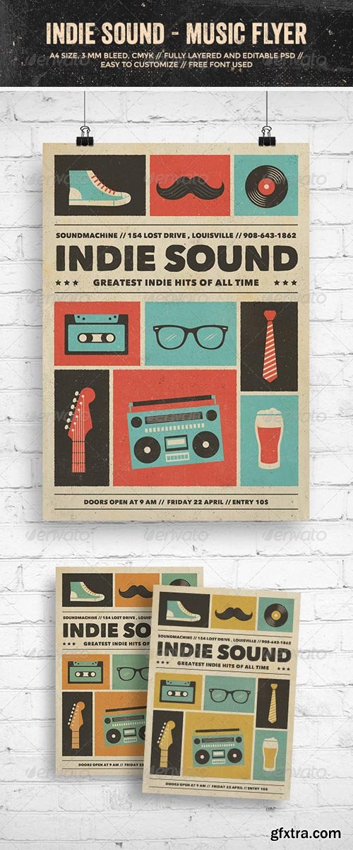 GR - Indie Sound - Music Flyer/Poster 7907219 GR - Indie Sound - Music Flyer/Poster 7907219