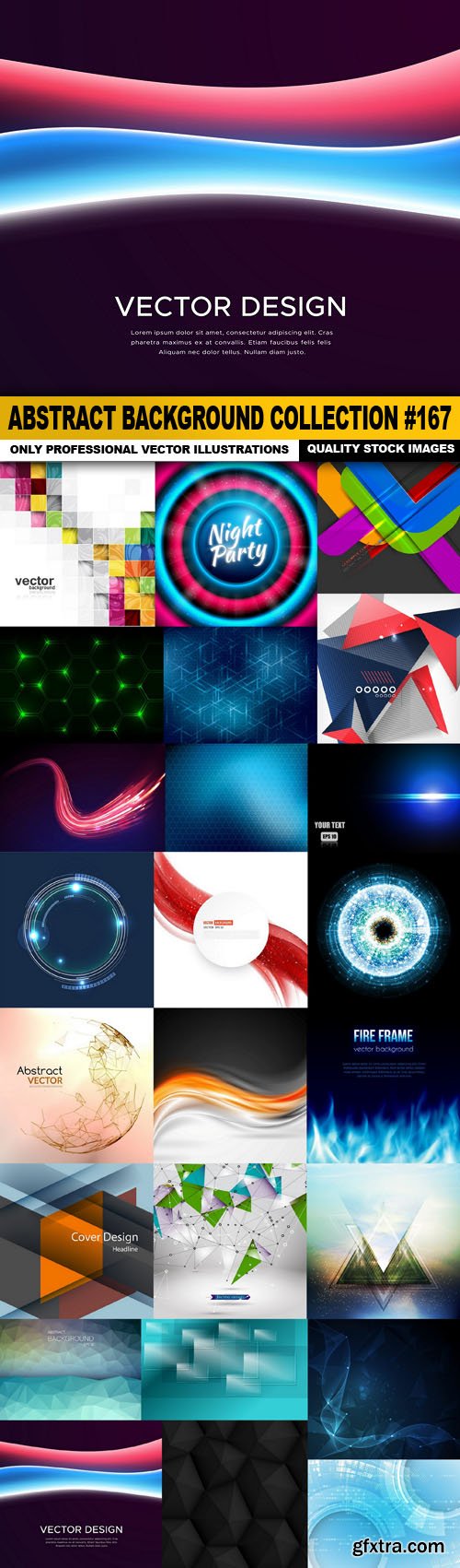 Abstract Background Collection #167 - 25 Vector