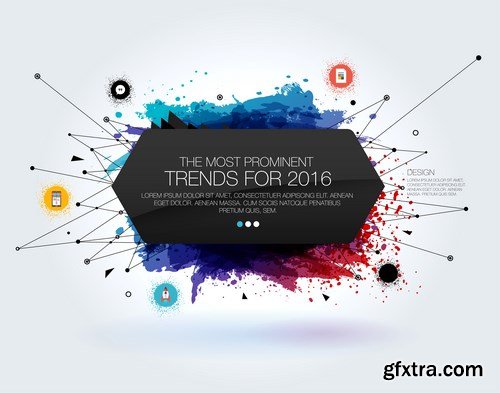 Abstract Backgrounds And Elements Of Design #1, 25xEPS