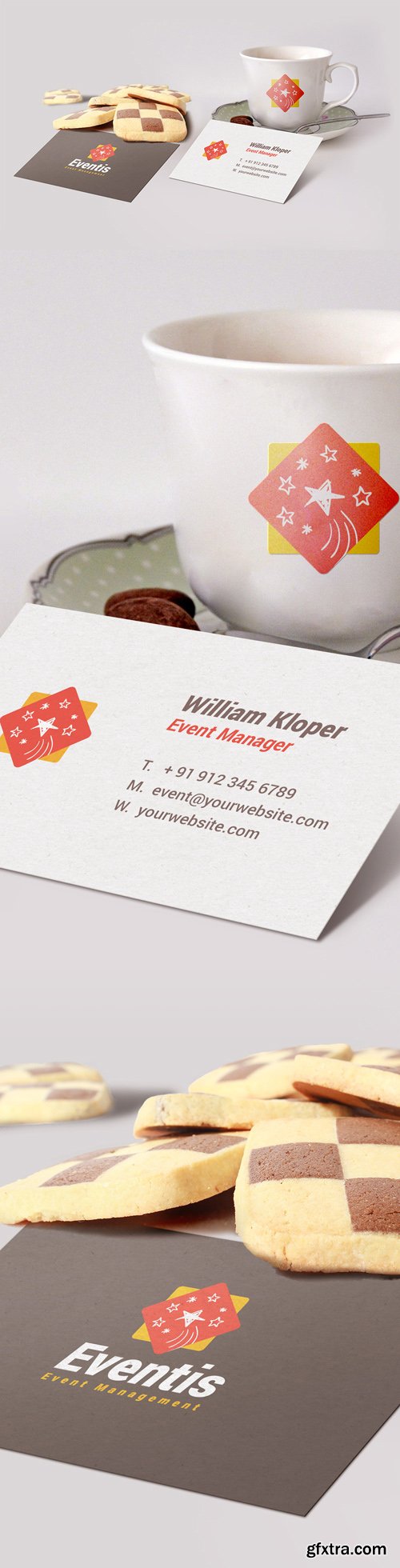 Business Card & Coffee Cup Mockup