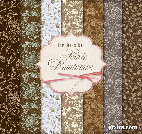 Flower Background Textures - Soiree D'automne