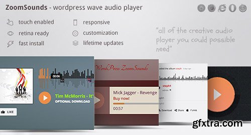 CodeCanyon - ZoomSounds v2.70 - WordPress Wave Audio Player with Playlist - 6181433