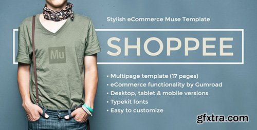 ThemeForest - Shoppee v1.0 - Stylish eCommerce Muse Template - 8923820