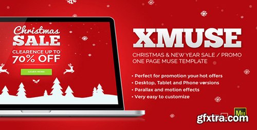 ThemeForest - XMuse - Christmas Sale Promo Muse Template (Update: 30 November 15) - 9437134