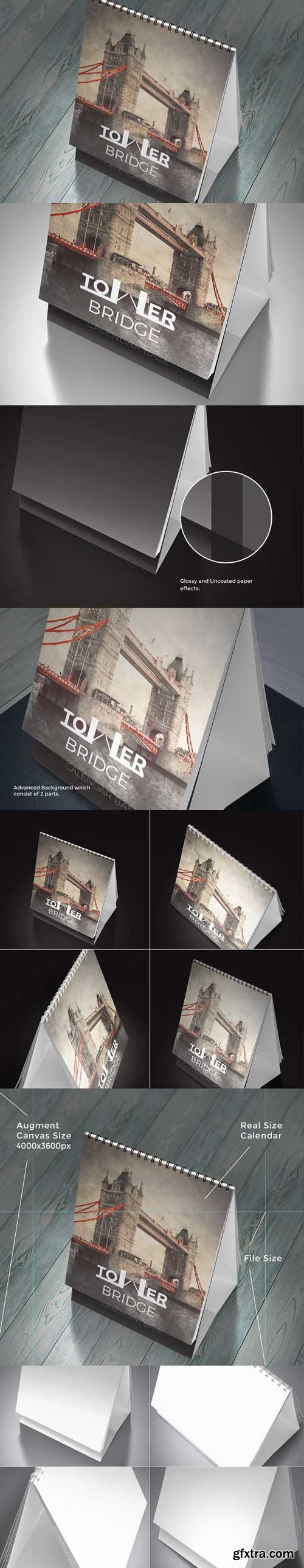 Desk Calendar Mock-Up Vol.3 Desk Calendar Mock-Up Vol.3