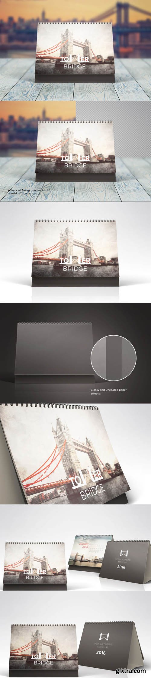 Desk Calendar Mock-Ups Vol.1 Desk Calendar Mock-Ups Vol.1