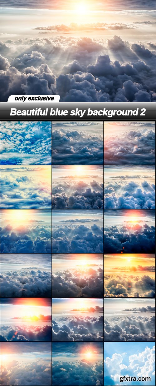 Beautiful blue sky background 2 - 18 UHQ JPEG