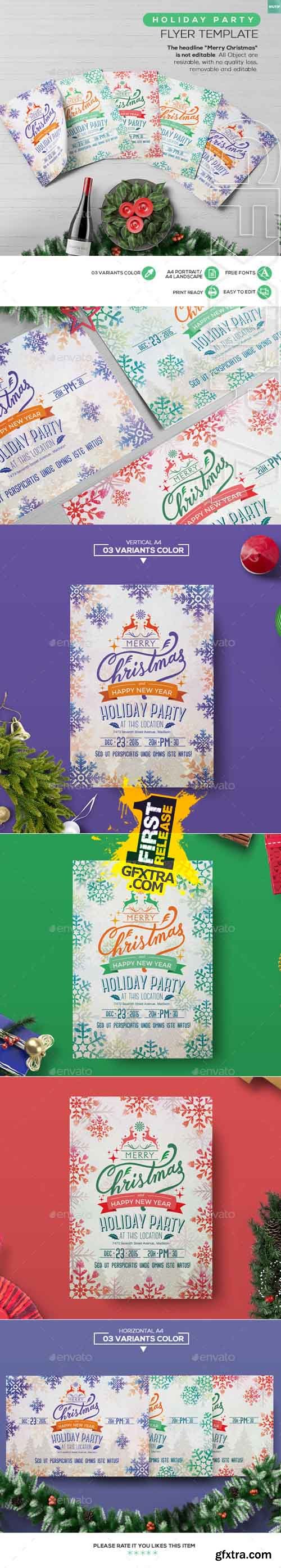 GR - Holiday Party Flyer Template 13561858