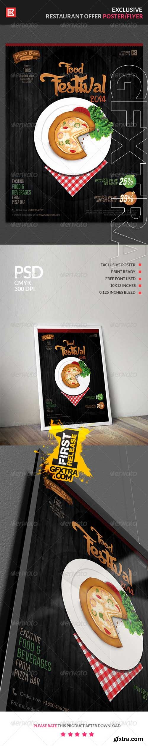 GR - Food and Beverage Restaurant Offer Poster/Flyer 7548254
