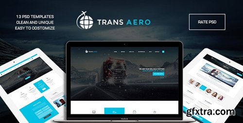 ThemeForest - TransAero - Transport &amp; Logistics PSD Template 12821898