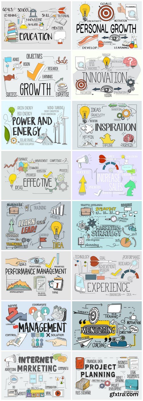 Business & Marketing Concept 3 - 16xEPS Business & Marketing Concept 3 - 16xEPS