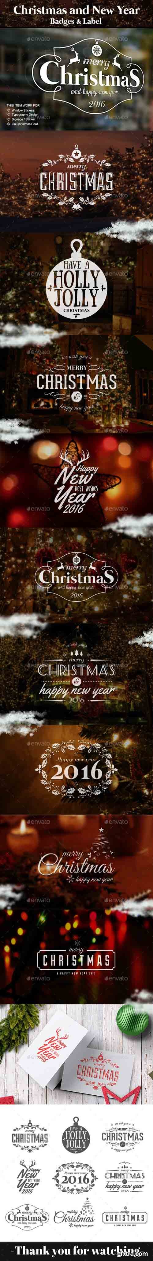 GR - Christmas and New Year Badges & Labels 13586807 GR - Christmas and New Year Badges & Labels 13586807