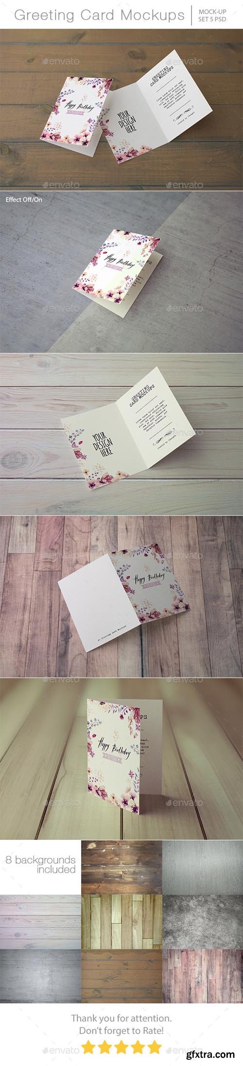 GR - Invitation &amp; Greeting Card Mockups 13570172