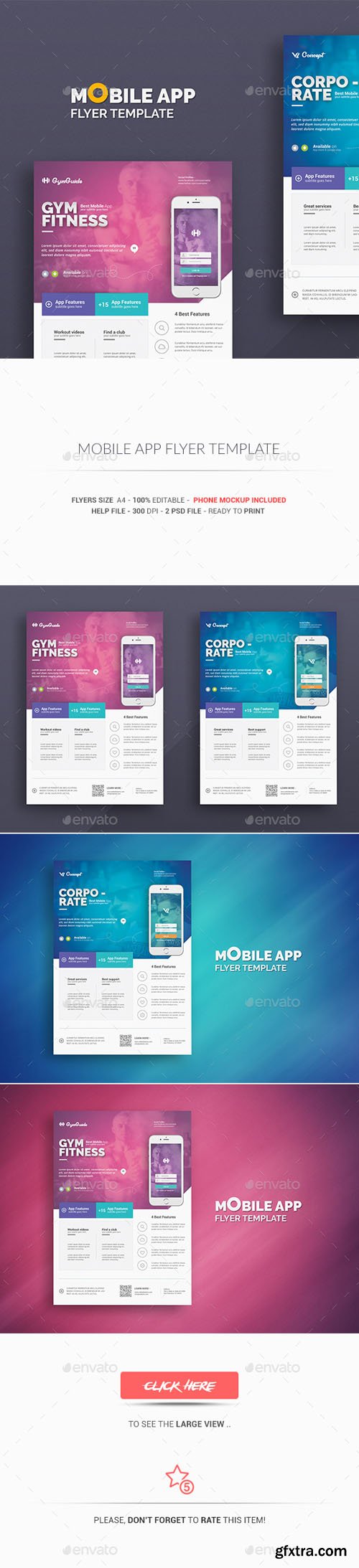 GR - Mobile App Flyer Template 18012836