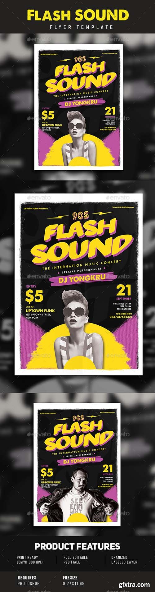 GR - Flash Sound Music Party Flyer 15894719