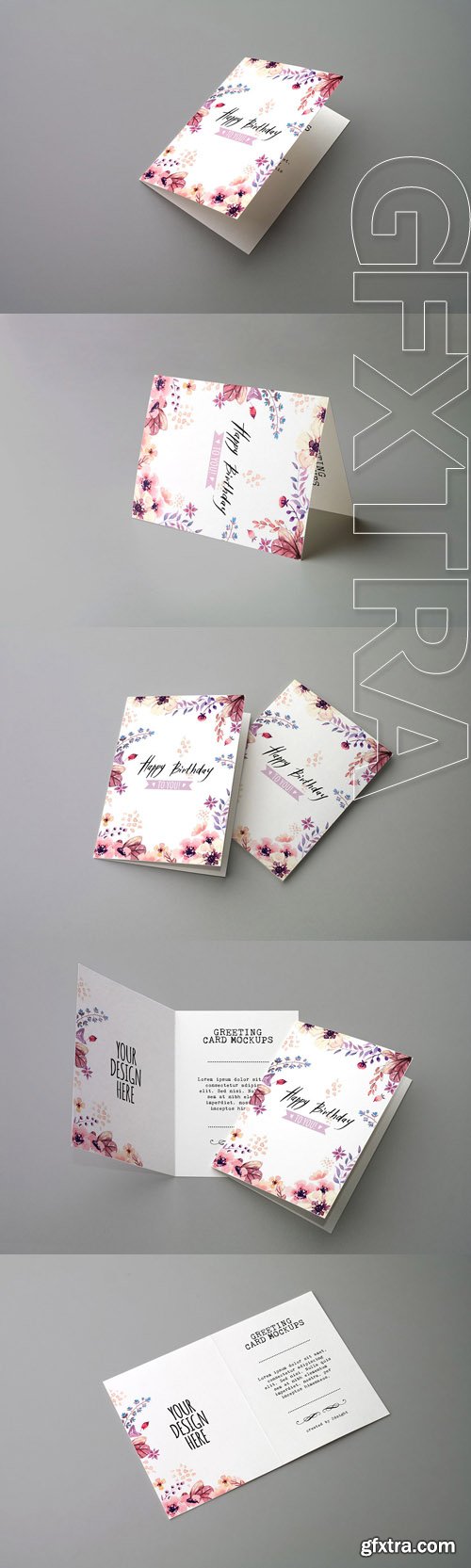 Invitation &amp; Greeting Card Mockups V2