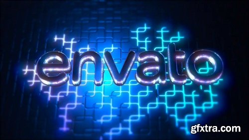 Videohive Neon Logo Reveal with Cube Tunnel 11553368