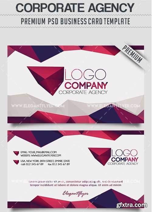Corporate Agency V3 Business Card Templates PSD