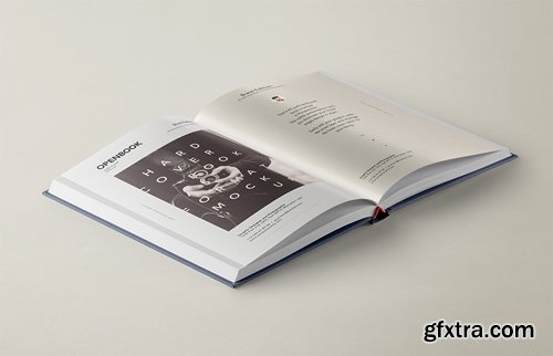 Open PSD Book Mockup Hardcover Open PSD Book Mockup Hardcover