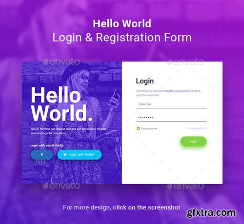GR - Hello World Login &amp; Registration Form 14921096