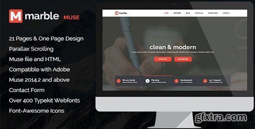 ThemeForest - Marble - Multipurpose MUSE Template (Update: 1 February 15) - 9964091