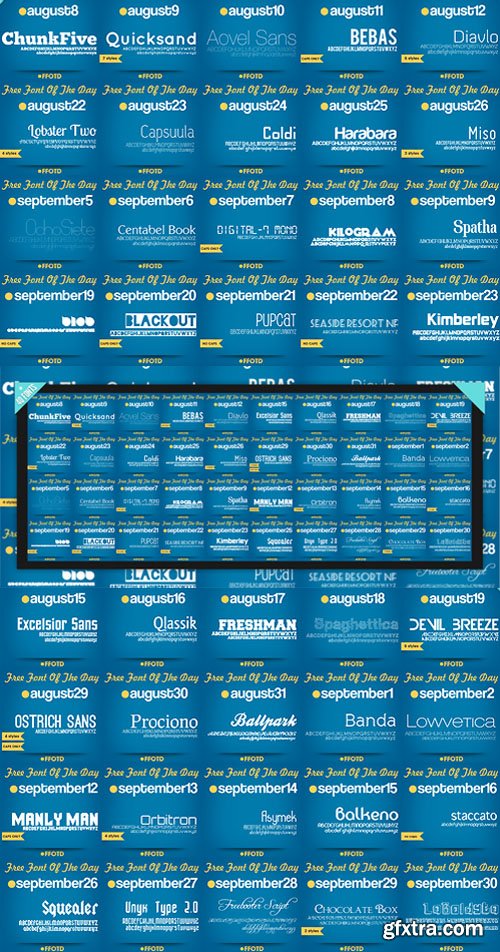 40 Fonts Collection TTF/OTF