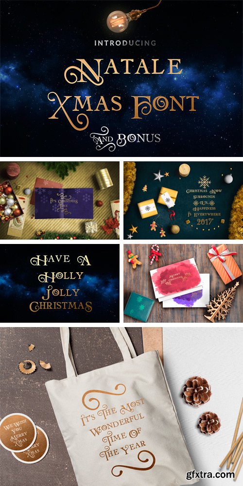 CM 1046952 - Natale Christmas Font &amp; Bonus Gift