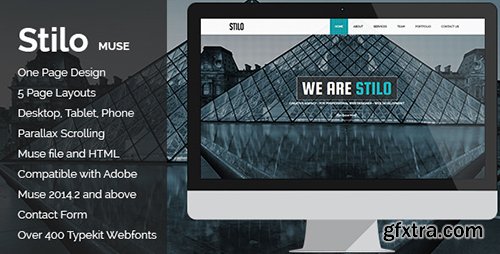 ThemeForest - Stilo v1.0 - Creative Parallax One Page MUSE Template - 10571397