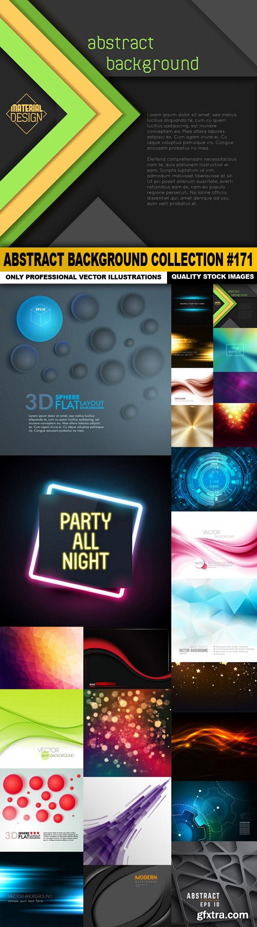 Abstract Background Collection #171 - 25 Vector