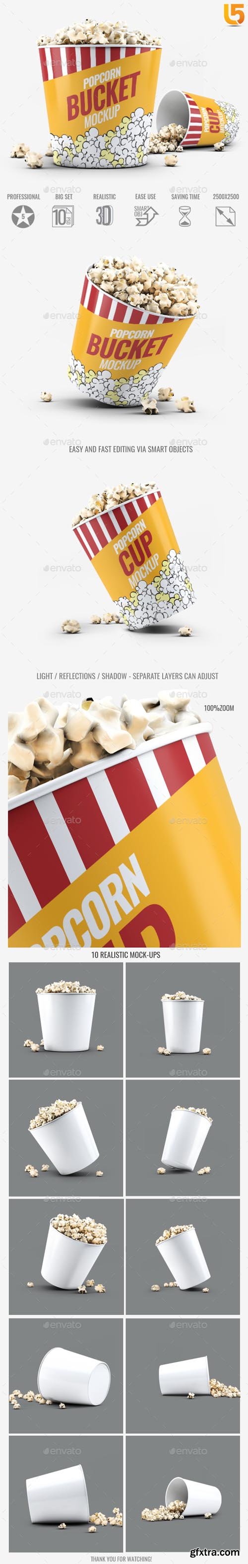 GR - Popcorn Bucket &amp; Cup Mock-Up 18640583