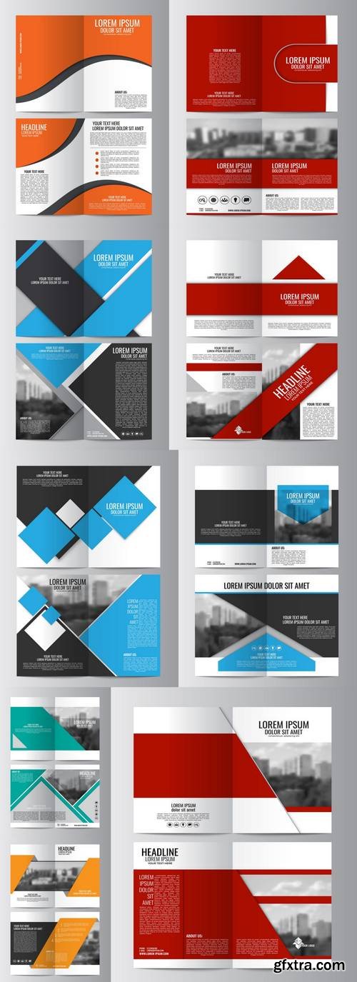 Brochure Template - Magazine Cover, Business Mockup