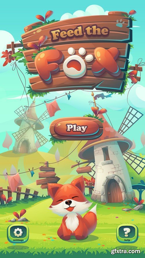 Mobile Games Design Elements - 20x EPS