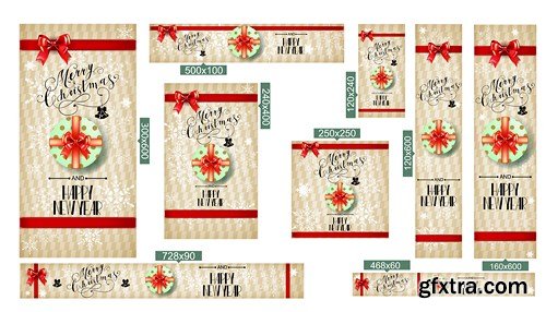 Christmas Labels & Stickers #1, 25xEPS Christmas Labels & Stickers #1, 25xEPS