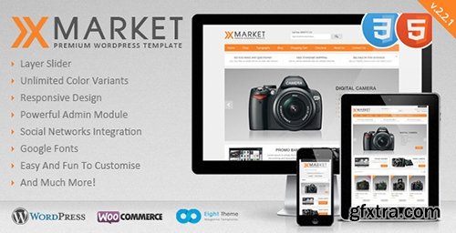 ThemeForest - XMarket v2.2.1 - Responsive WordPress E-Commerce Theme - 3558432