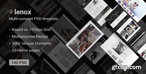 ThemeForest - Lenox &mdash; Creative MultiConcept PSD Template 18581532