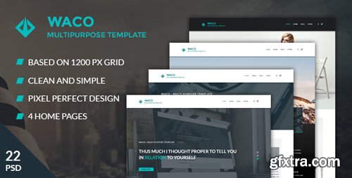 ThemeForest - Waco &mdash; Multipurpose Portfolio &amp; Blog 